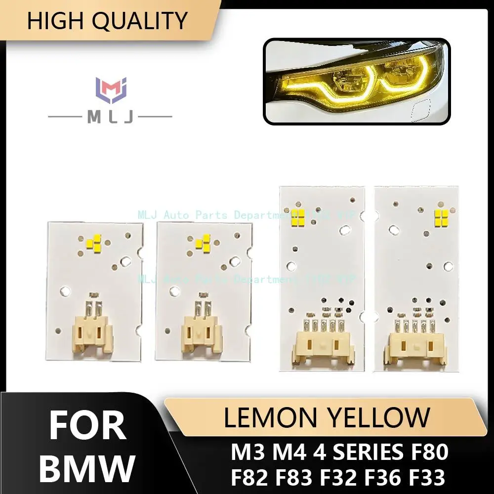 

CSL для BMW M3 M4 4 серии F80 F82 F83 F32 F36 F33 DRL цвет желтого золота Светодиодная плата LCI дневные ходовые огни лимонно-желтый