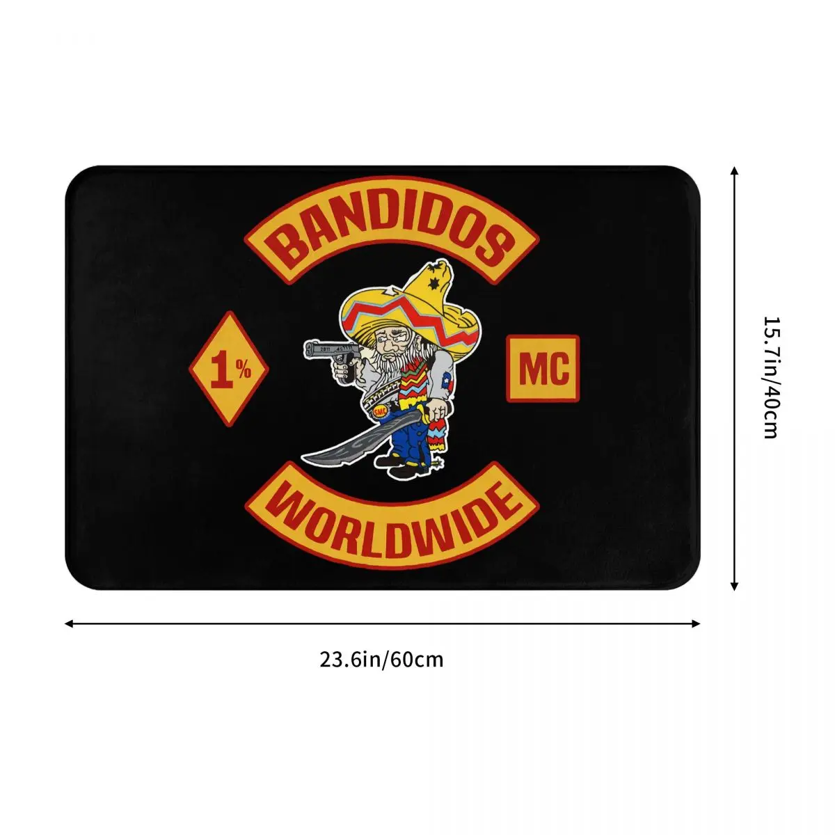 Bandidos Worldwide Motorcycle Soft Fluffy Mats Bedroom Carpets Living Room Decoration  Bedside Rug