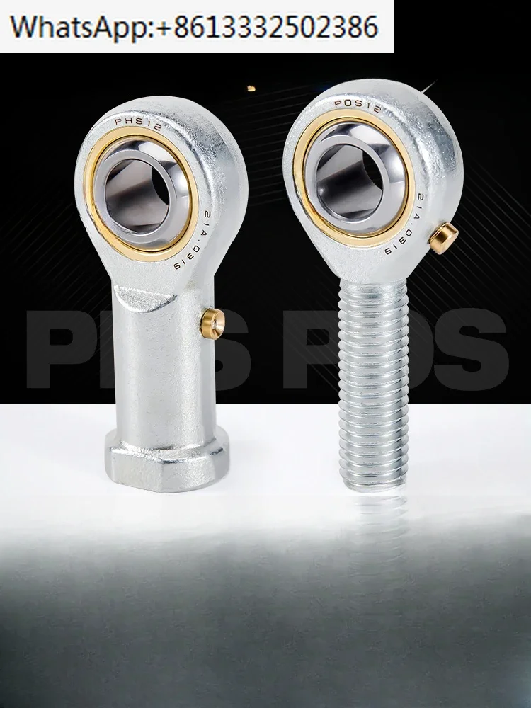 

Imported universal ball head fisheye rod end joint bearing with internal and external threads PHS/POS8 10 12 16