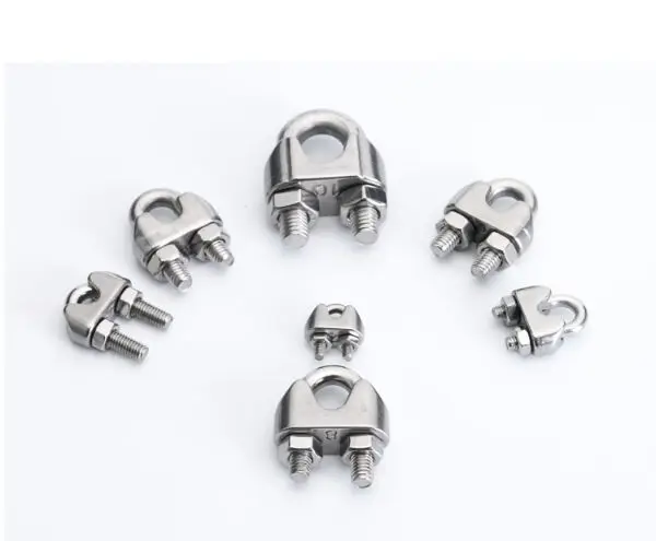 

1PC 304 Stainless Steel Wire Rope U-Type Clamp Collet Chuck M2 M3 M4 M6 M8 M10