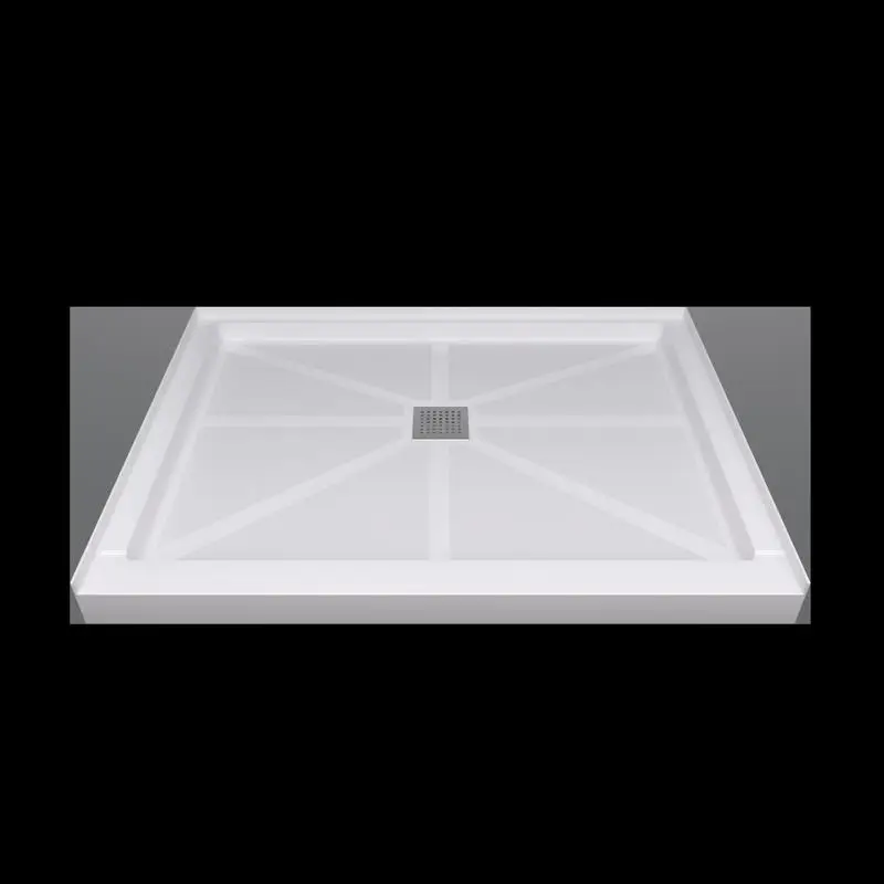 

SMC Shower Base Solid White Finish 48"x36" Durable and Stylish Design for Modern Bathrooms