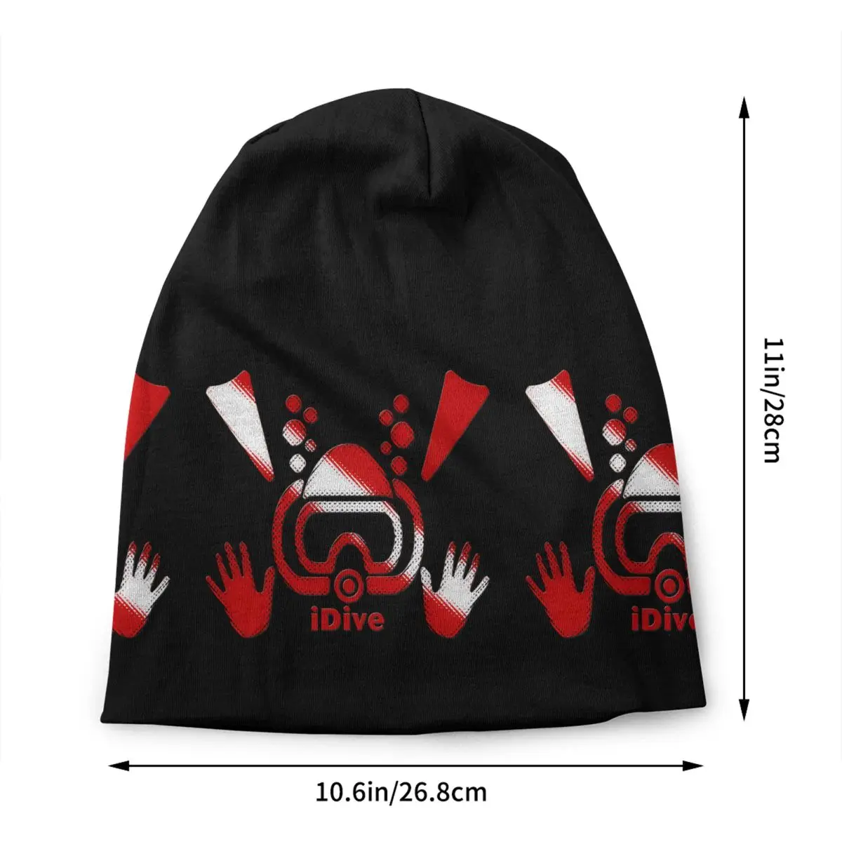 Custom Scuba Dive Flag Beanie Cap Unisex Winter Warm Bonnet Homme Knitting Hats Hip Hop Outdoor Signal Skullies Beanies Hats