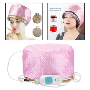 여성용 헤어 스티머 캡 드라이어, 보온 치료 모자, 뷰티 스파, 영양 헤어 스타일링, 전기 헤어 케어, 가열 캡, EU 플러그 