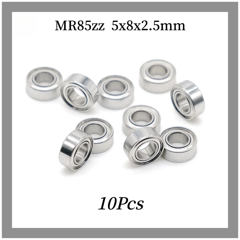 10PCS High Quality MR85ZZ 5x8x2.5 mm Deep Groove Ball Miniature Mini Bearings MR85-ZZ