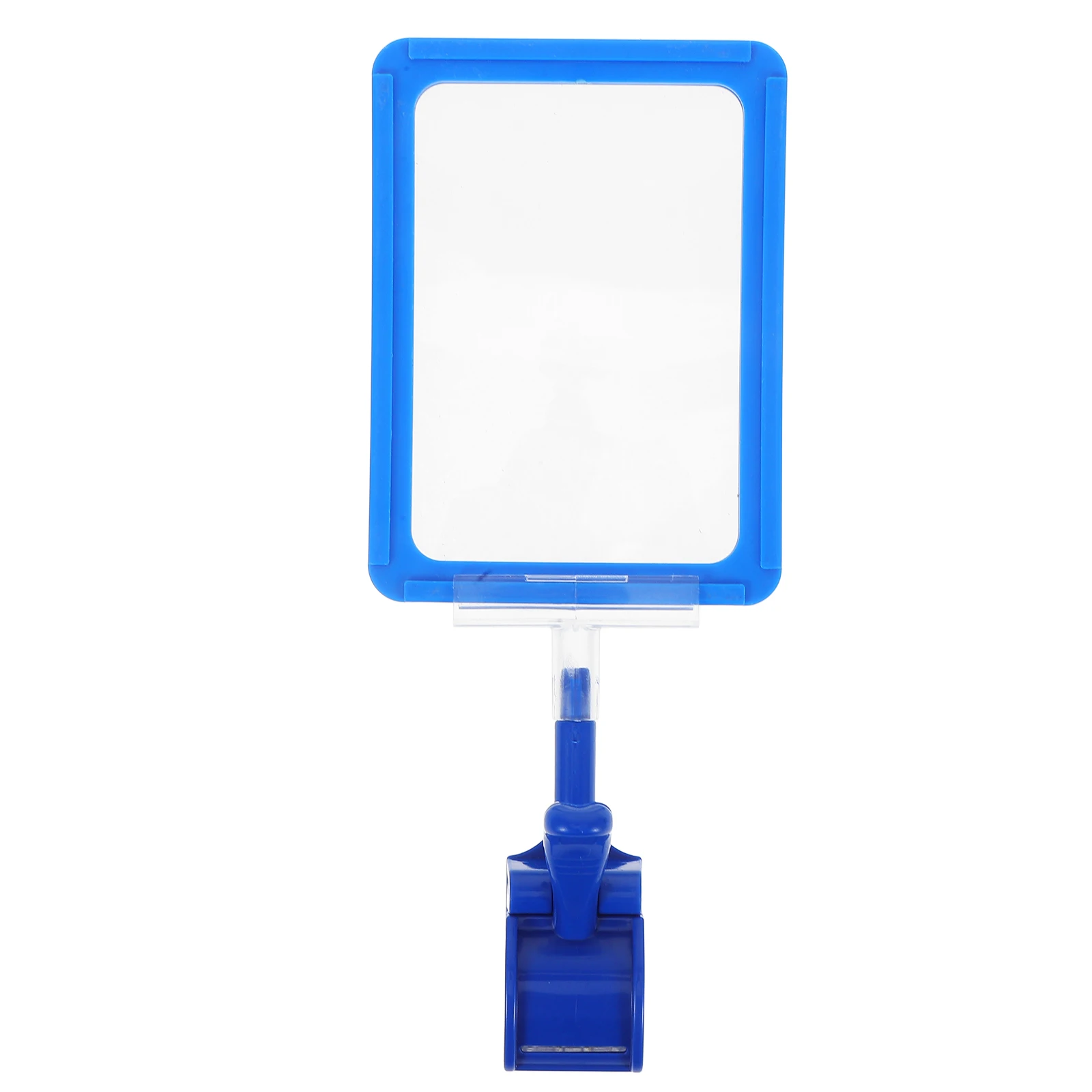 

1 set Double Sided Price Tag Label Display Clips Inventory Tags Card Protector Flexible Sign Holder Cards for Malls Supermarkets