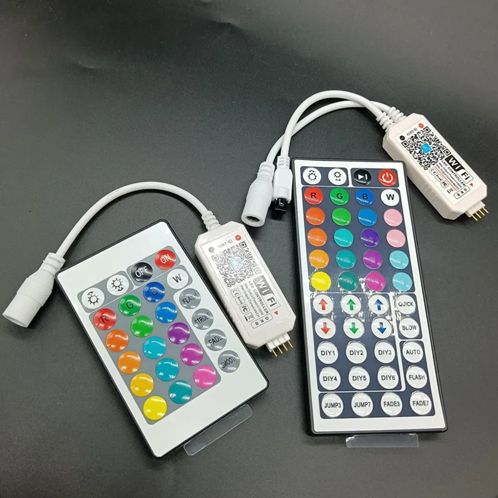 

DC5V 12V 24V RGB светодиодный контроллер Wi-Fi RGBW RGBWW Bluetooth WiFi светодиодный контроллер для 5050 2835 WS2811 WS2812B светодиодных лент