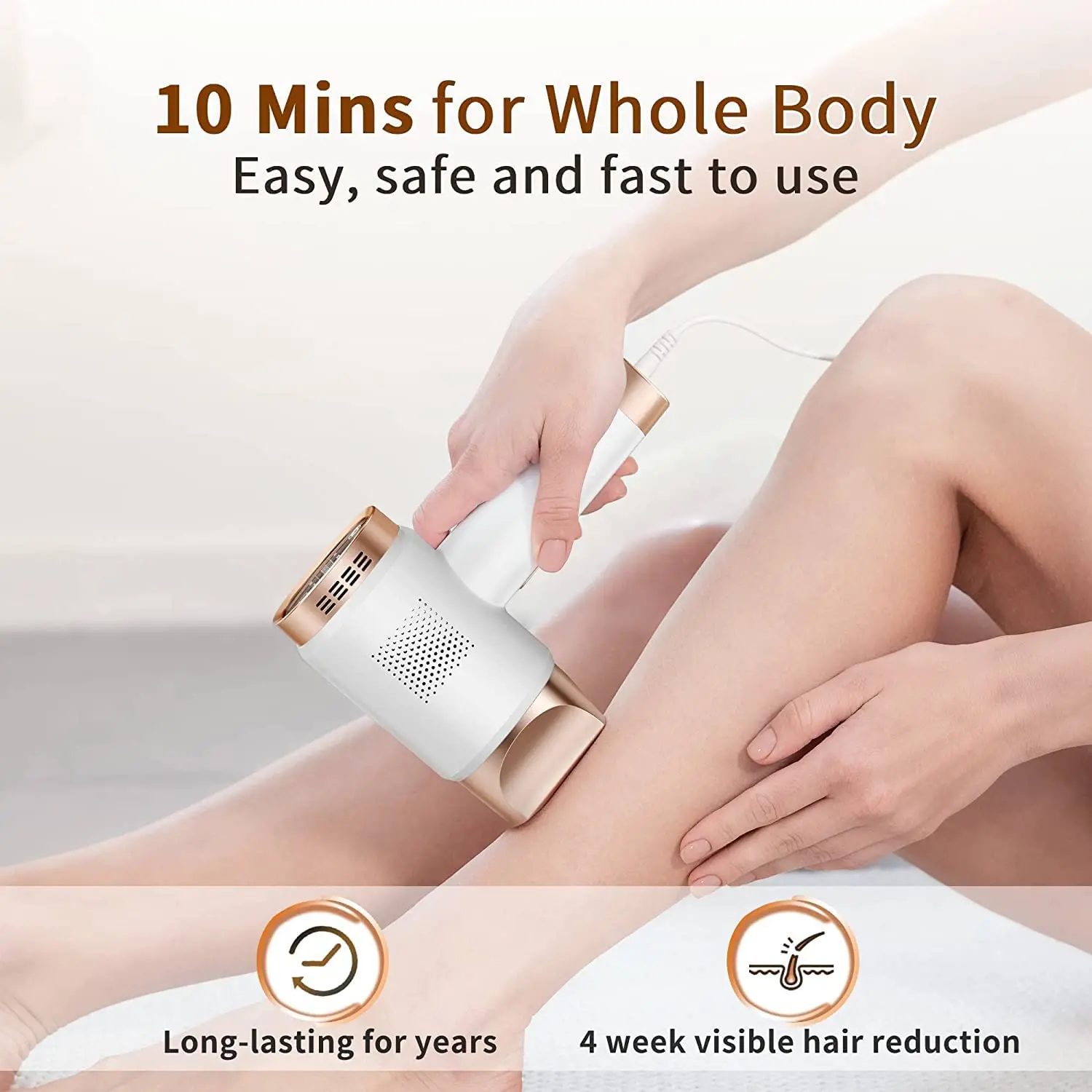 Aopvui IPL Laser Hair Removal for Women and Men Permanent at-Home Hair Removal Device 999999 Flashes Hair Remover for Whole Body