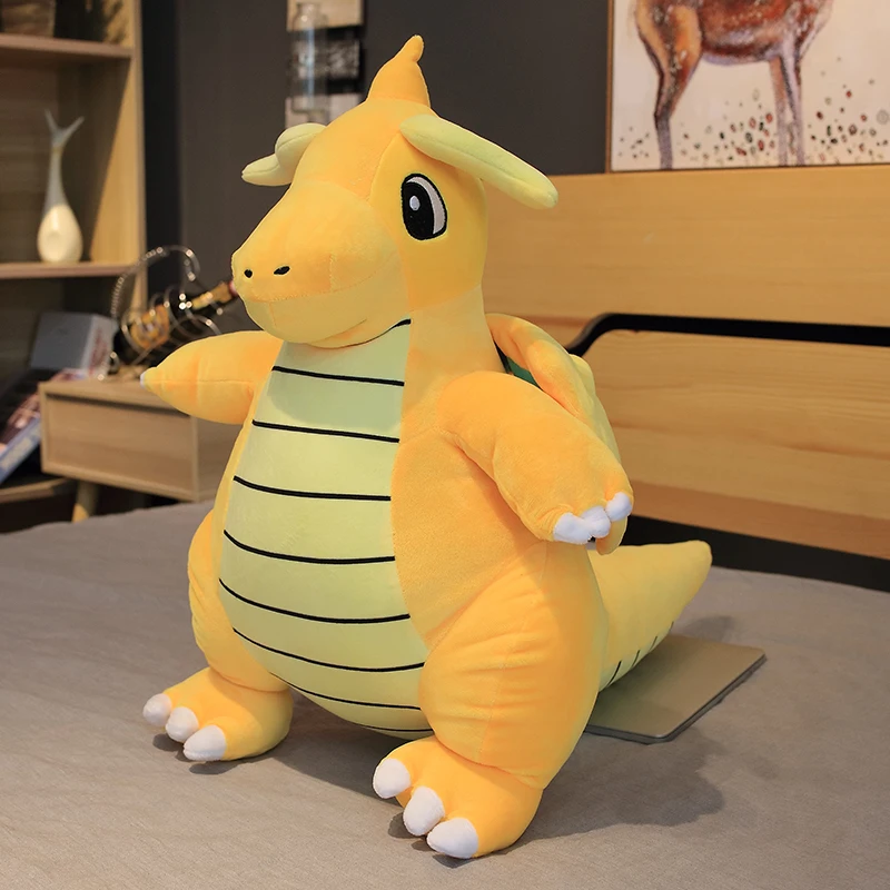 Cute Big Size Pokemon Plush Toy Stuffed Lapras Dragonite Dragonair Doll Throw Pillow Hug Plushies Christmas Gift