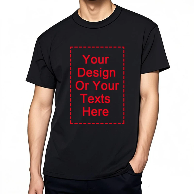 Tailor-made Man TShirts Cotton Summer Your Design Here T Shirts for Men Women Personalized Tee Shirt Diy Print Fashion T-shirt