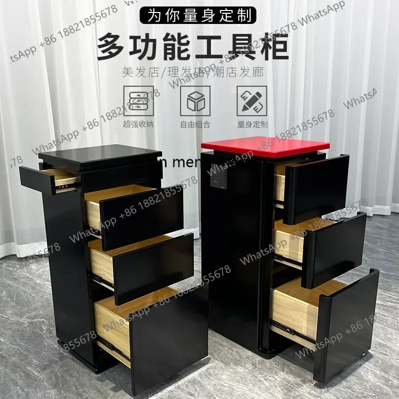 Hot sales Hair salon special paint hair salon cabinet tool table locker hair tool cabinet barber shop