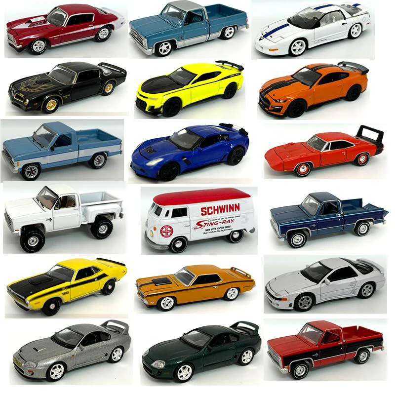 AW 1:64 Car World No Box Alloy Model 1984 Pickup Diecast Simulation Limited Collection Toy Child Birthday Gift