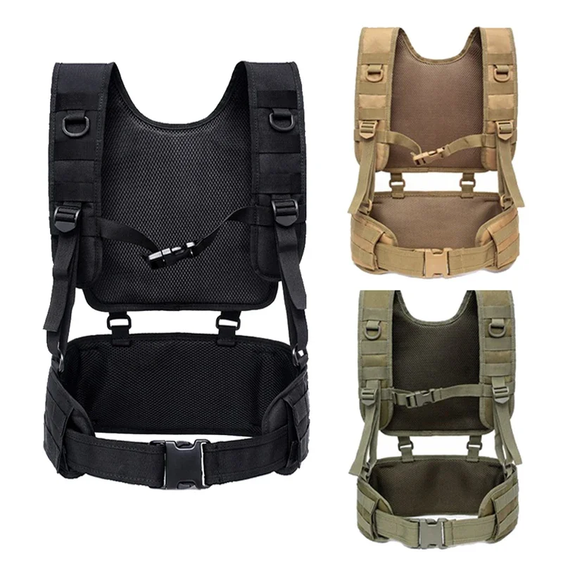 

Охотничий нагрудный жилет Molle, тактический поясной мягкий ремень с ремнем для пейнтбола, страйкбола, уличное боевое тренировочное оборудование