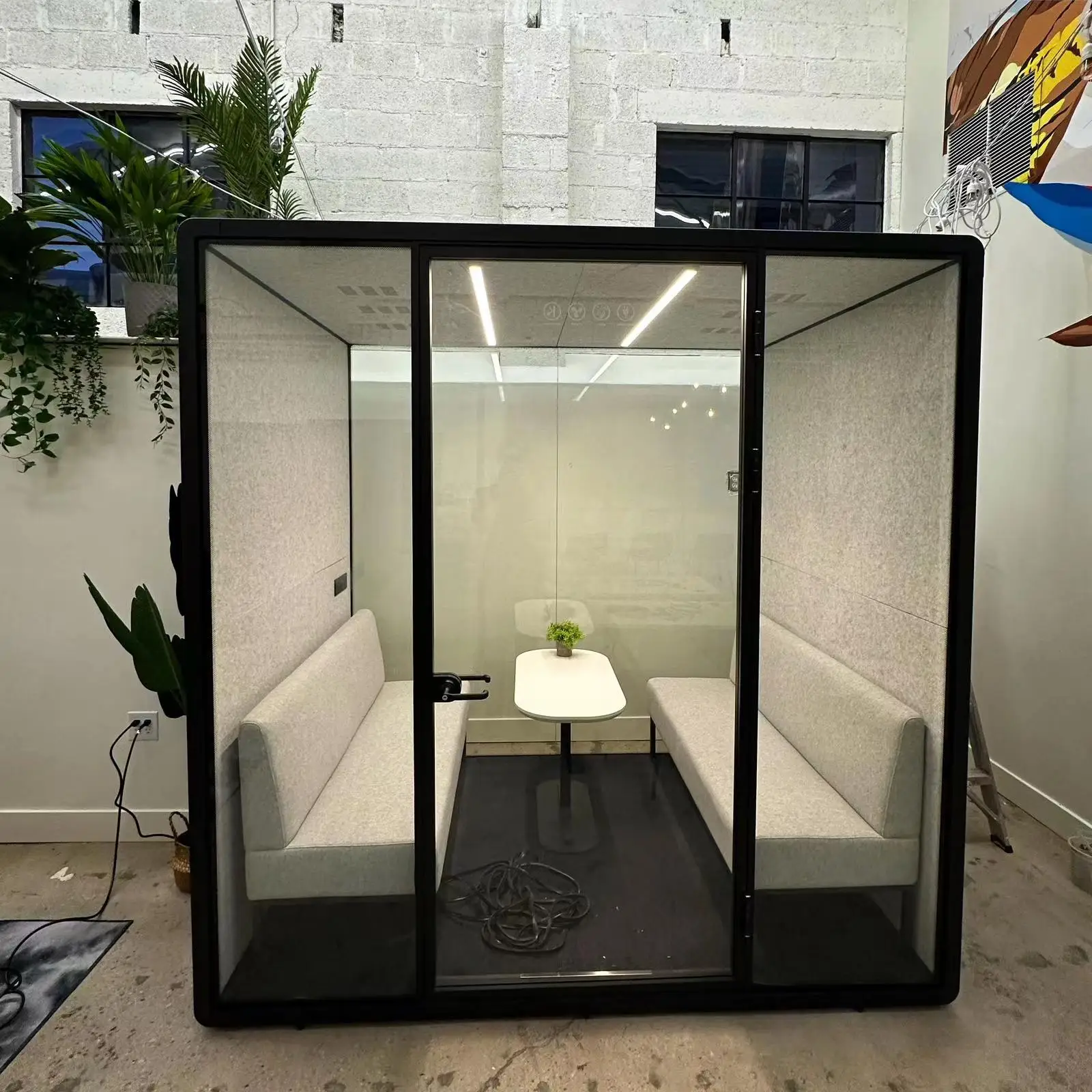 Public Area Soundproof Work Office Booth Seating Price Phone Booth Soundproof Box Privacy Acoustic Pods