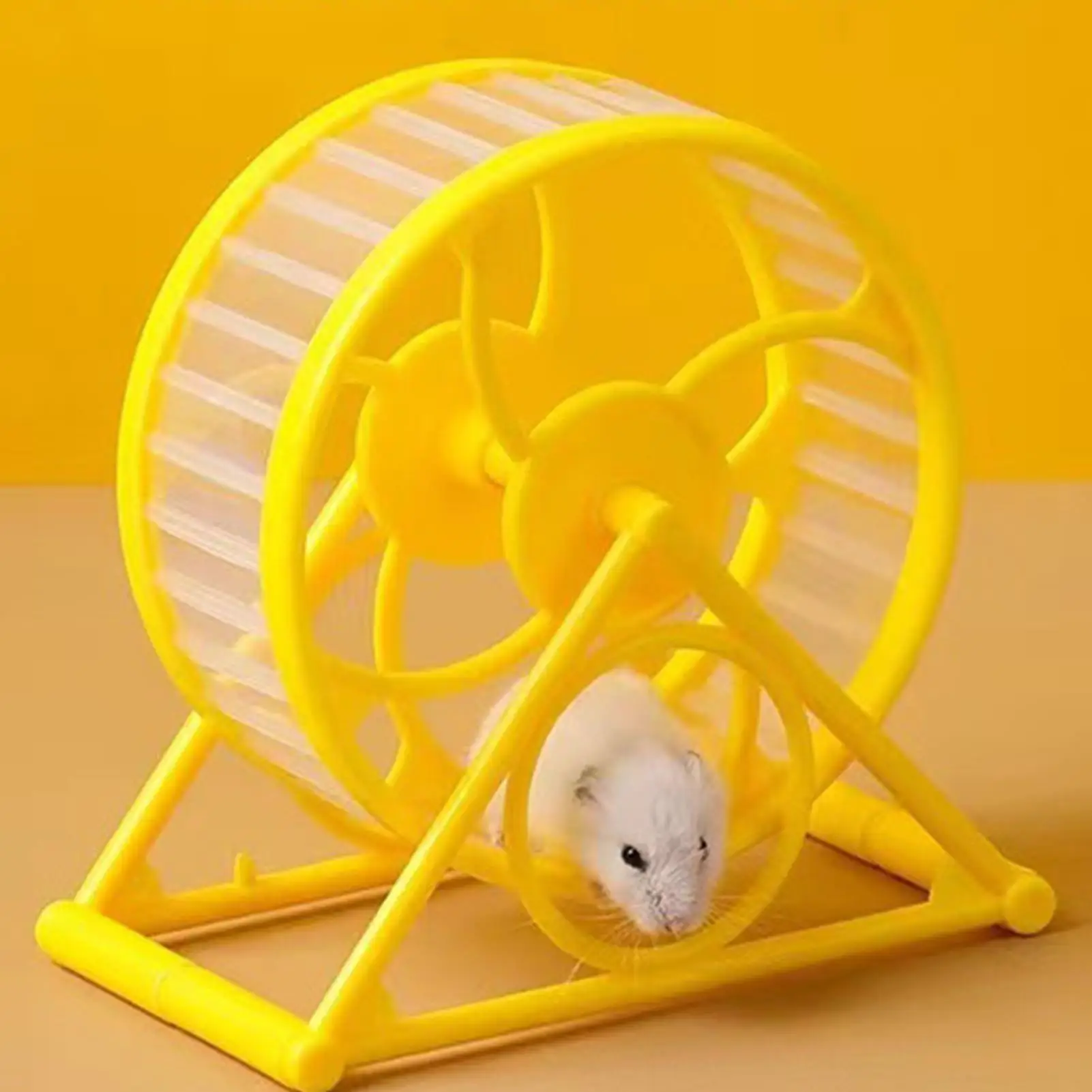Picture 5: Quiet Hamster Wheel Silent Breathable With Stand Small Hamster Exercise Toy Wheel For Small Medium Breeds Golden Bears Bunny