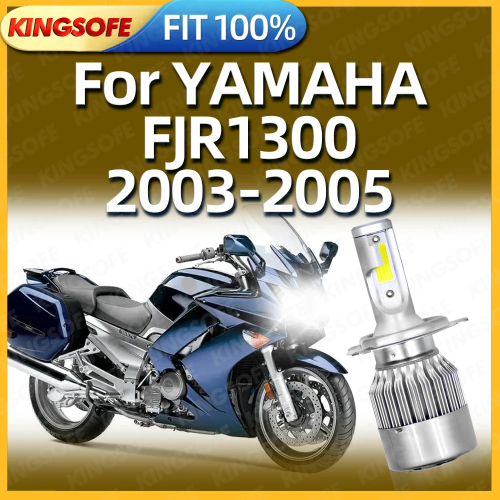 

1Pcs H4 Led Motorcycle Headlight 10000LM Moto High/Low Beam 35W 6000K White For YAMAHA FJR1300 2003 2004 2005