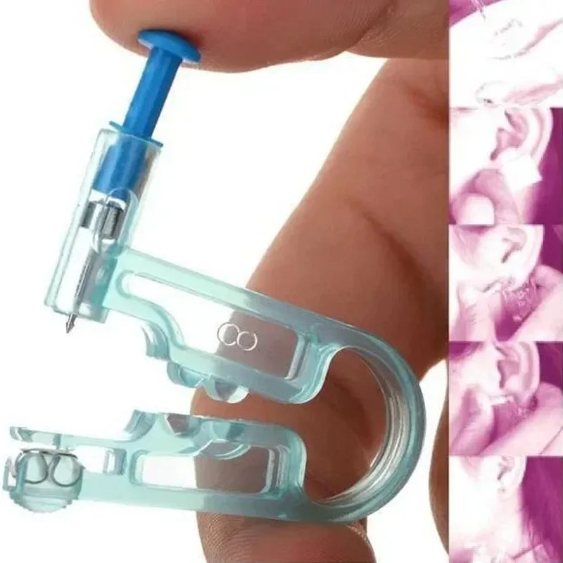 Einweg-Ohr piercing pistolen schmerzlose sterile Punktion Ohr piercer Werkzeug maschine für Ohrringe Ohr stecker Pistolen Kit 1-20 stücke