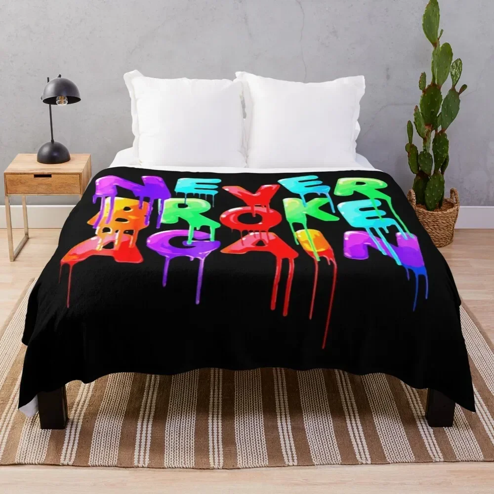 never broke again t-shirt Throw Blanket Travel Soft Plaid Luxury decorative Blankets