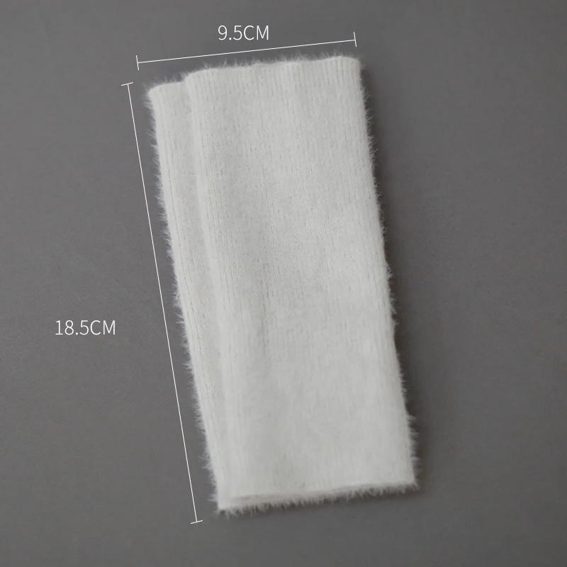 Warm Knit Half Finger Gloves Cashmere Fingerless Wrist Warmer for Women Office Writing Daily Wear