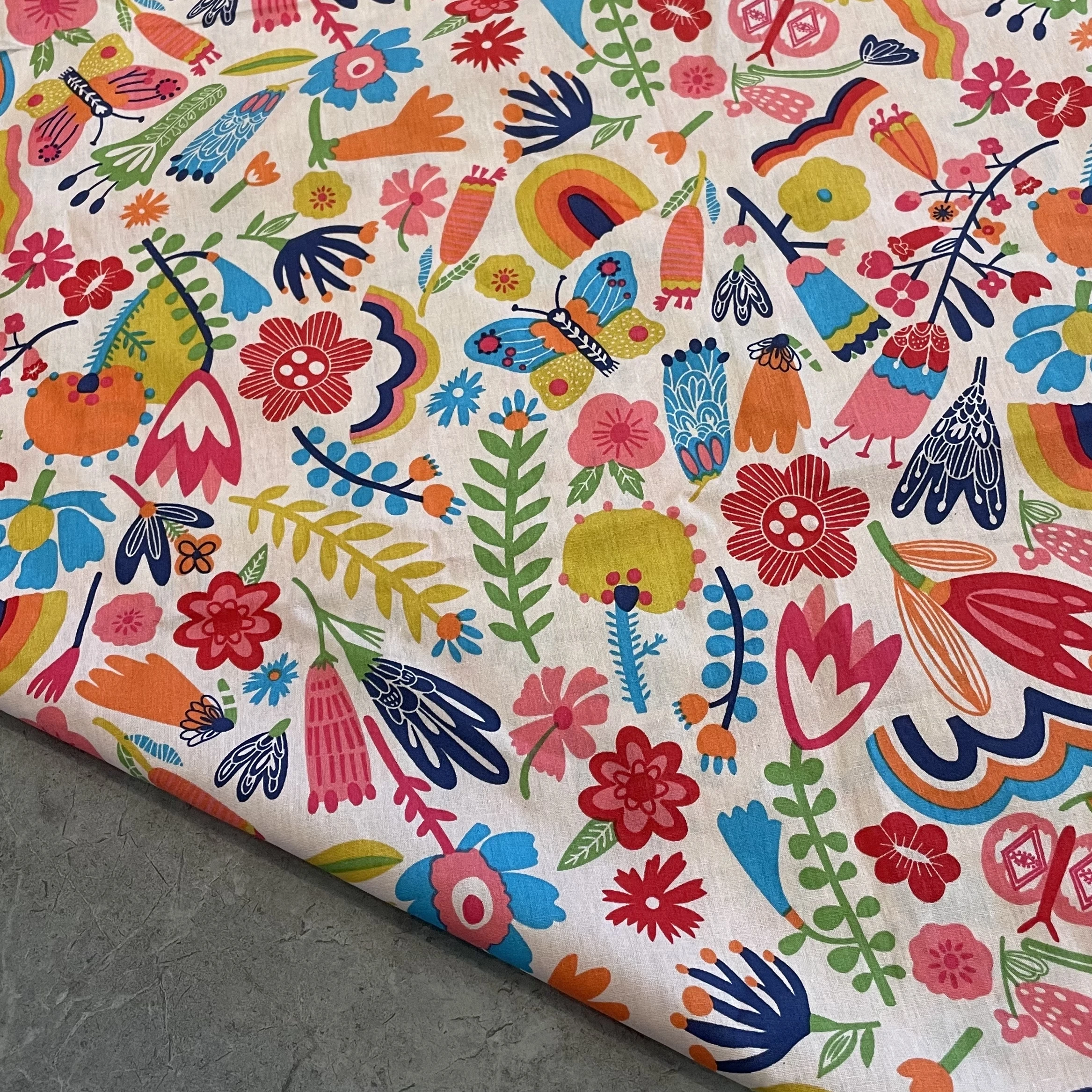 145×50cm Plants Flowers 100% Cotton Poplin 40S Liberty Digital Printing For Sewing Cloth Dresses Skirt Kids Designer Splicing