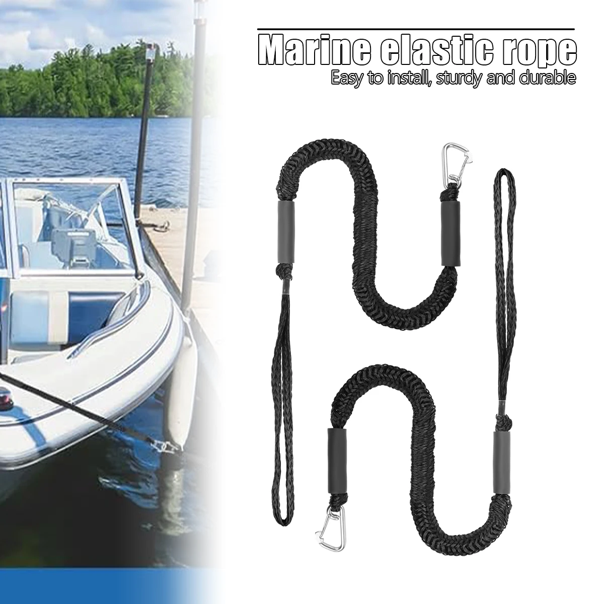 

Док-линии, эластичные морские веревки, банджи-шнуры, амортизирующие завязки для моторных лодок, каяков, водных каяков, аксессуары для лодок