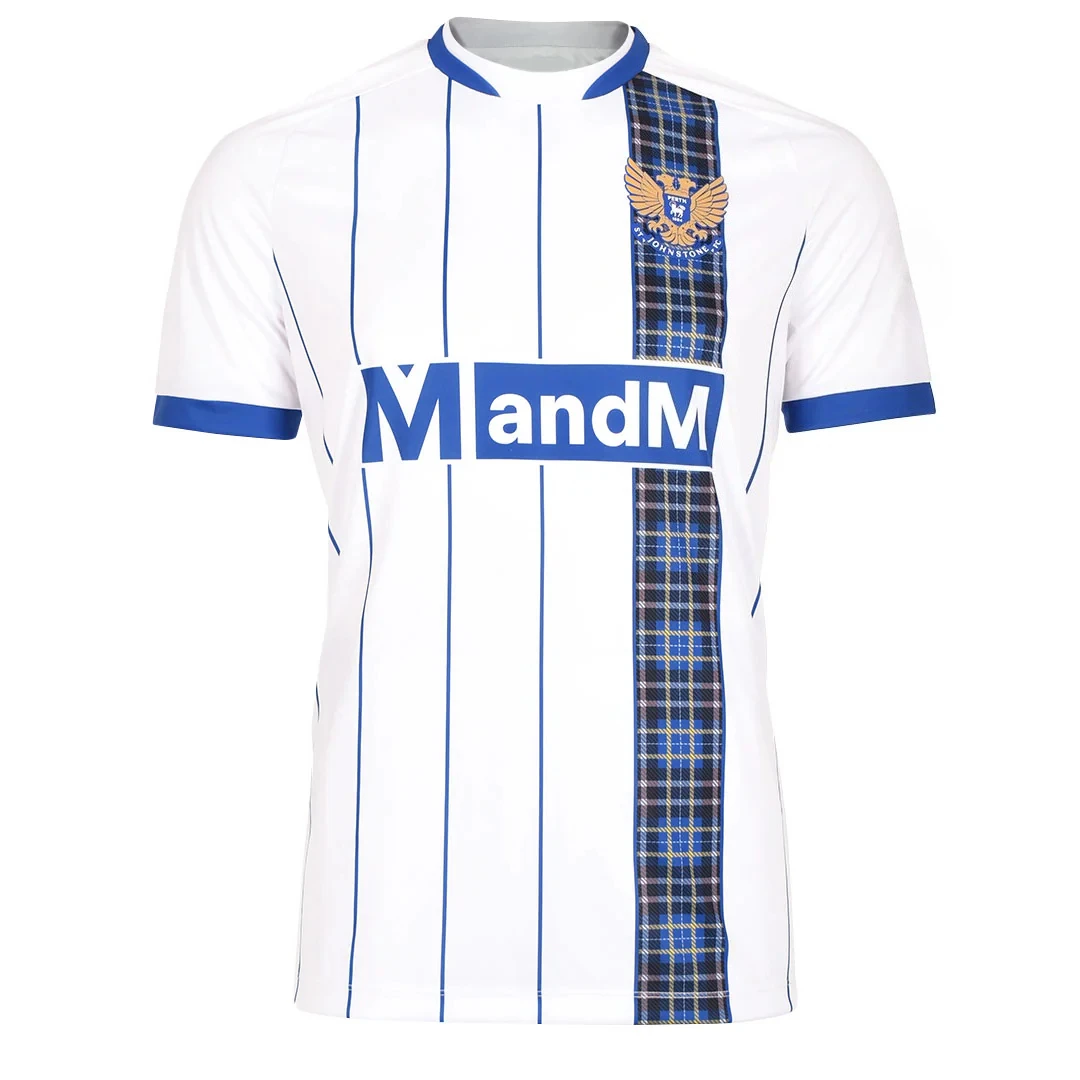 

25/26 Scottish Football Johnstone Men's Home Jersey Quick-drying and Breathable Sports T-shirt. Johnstone Away Training Jersey