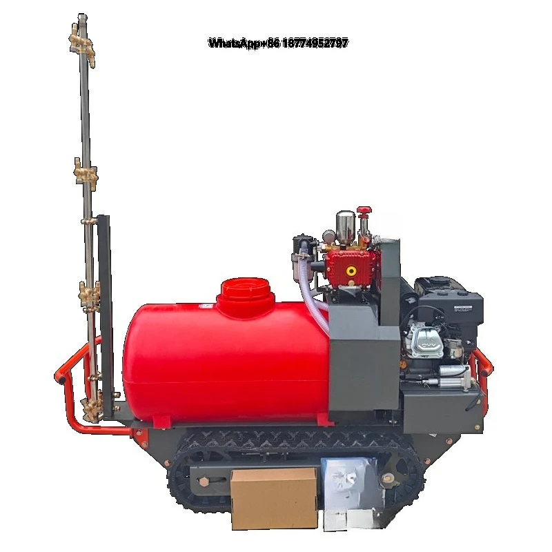 Automatic  Crawler Sprayer 110L/200L Remote Control Self-Propelled Sprayer for Orchard, Blueberry & Tomato