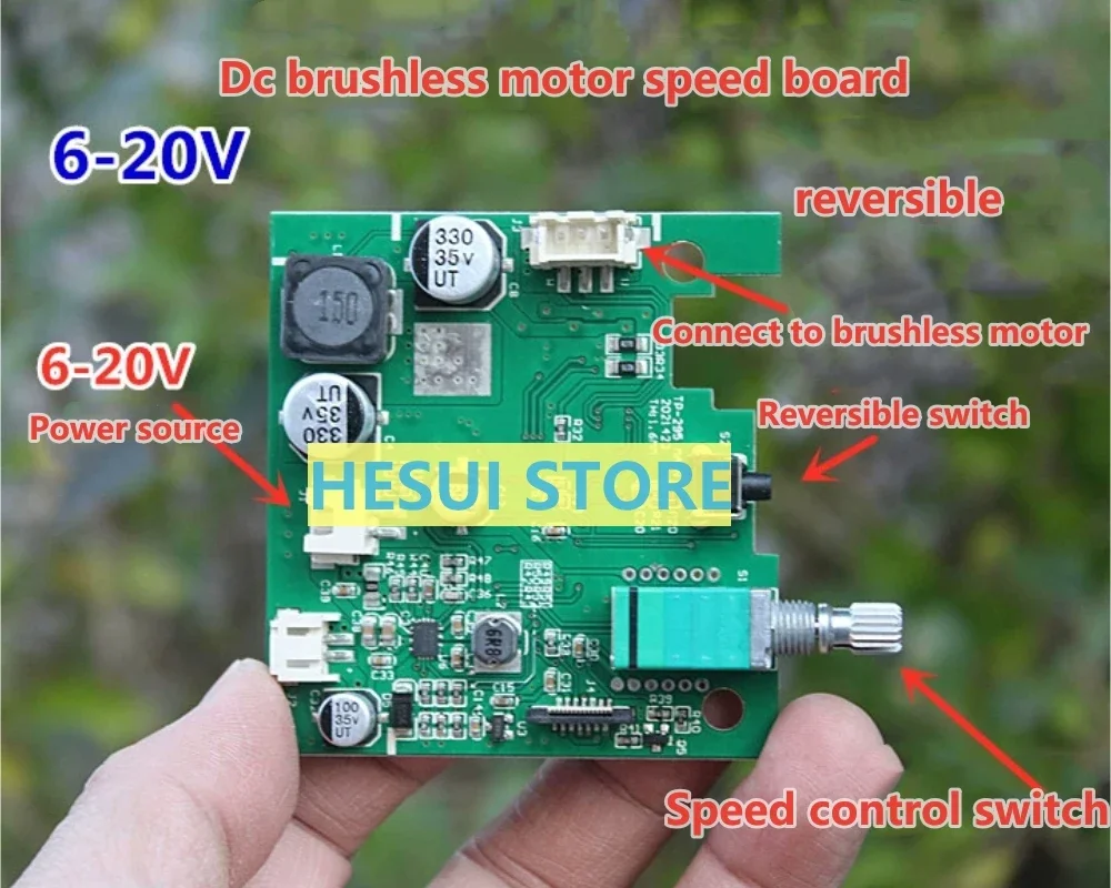 Dc brushless motor drive  Governor board CD drive hard disk  positive and negative rotation controller 6V-20V