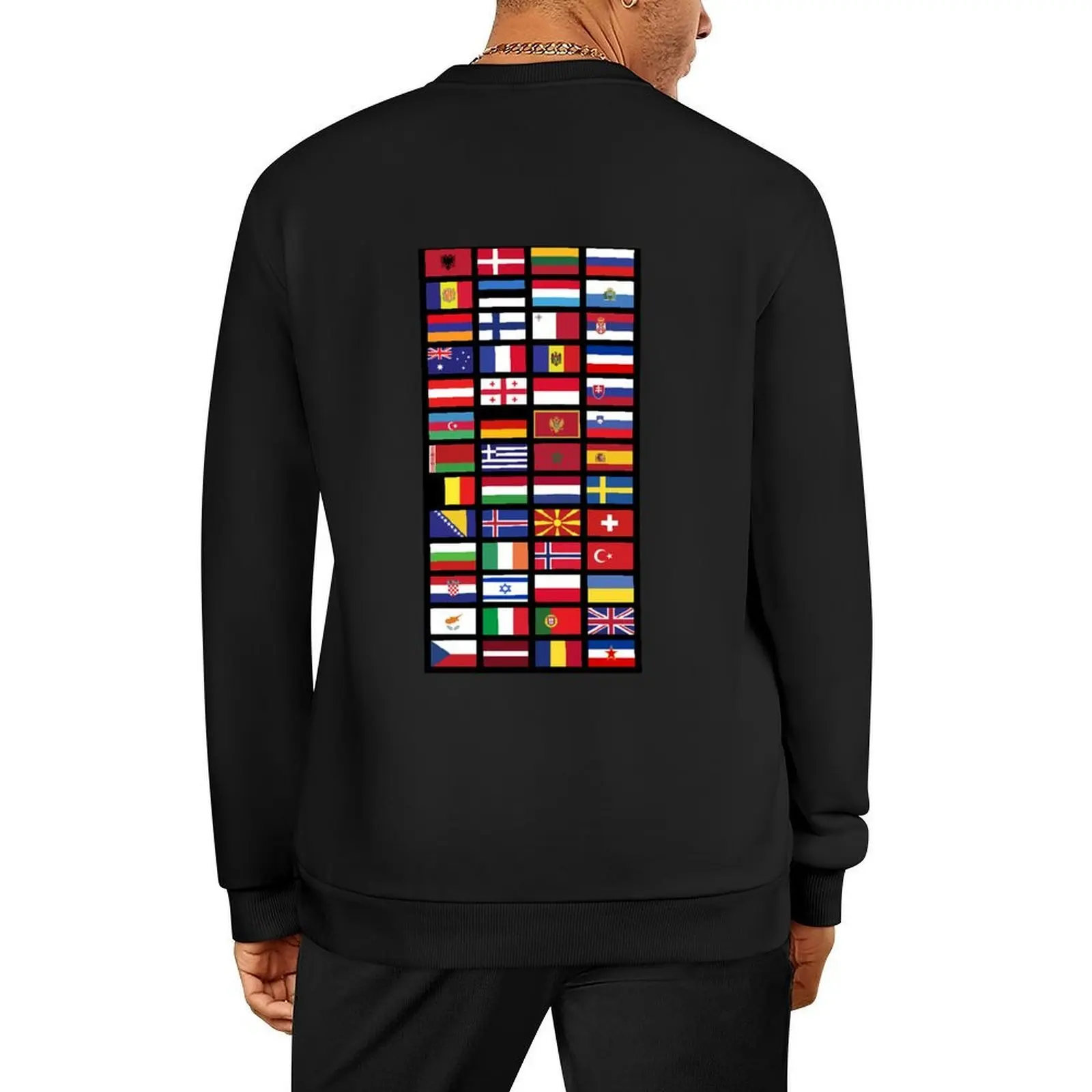 

Flags of Eurovision Pullover mens clothes aesthetic clothing tracksuits korean clothes oversize sweatshirt