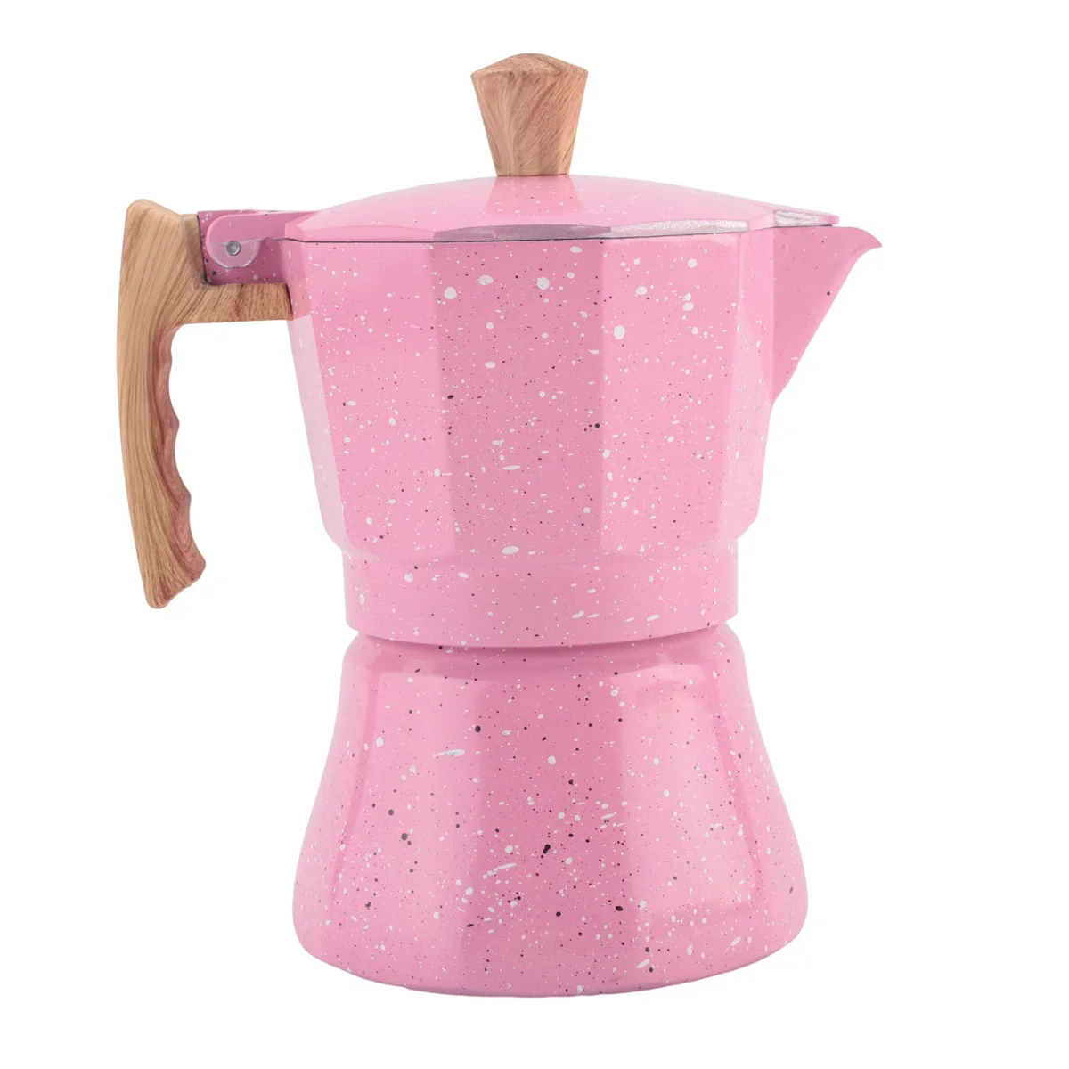 A06RP Macchina per caffè espresso da piano cottura - Caffettiera Moka per piano cottura a gas o elettrico - Macchina per caffè espresso da 3 tazze per italiano