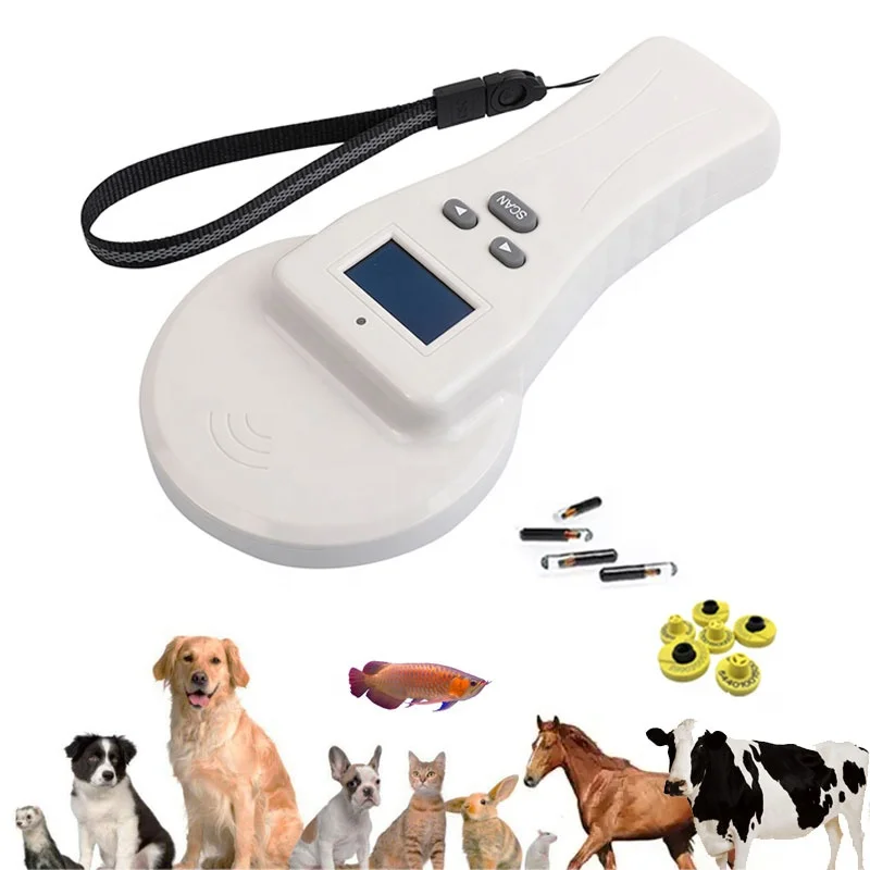 

134.2khz Rfid Fdx-b Pet Microchip Scanner Hdx Animal Ear Tag Reader for Dog Cat Pet Fish Cow Sheep Cattle Livestock
