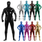 shiny catsuit sexy unitard bodysuit