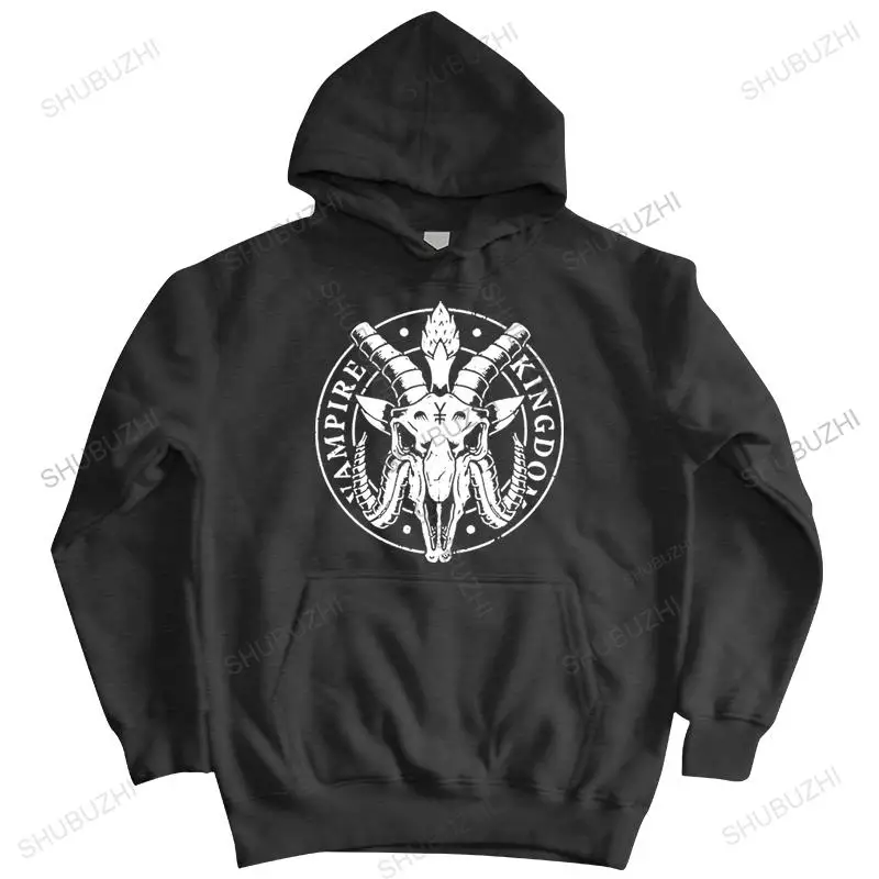 Baphomet Kingdom pullover Men Casual jacket Harajuku Occult Devil Satan hoody Streetwear Cotton sweatshirt coat Tops Clothing