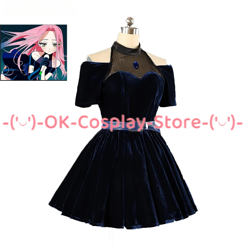 

Anime Alien Stage Mizi Cosplay Costume Women Cute Blue Dress Fancy Party Clothing Halloween Carnival Uniforms Custom Made