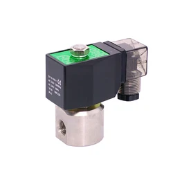 PG Series 2/2-Way Direct Acting/Pilot Type High Pressure Solenoid Valve 304 Stainless Steel 100/200 bar 1/8