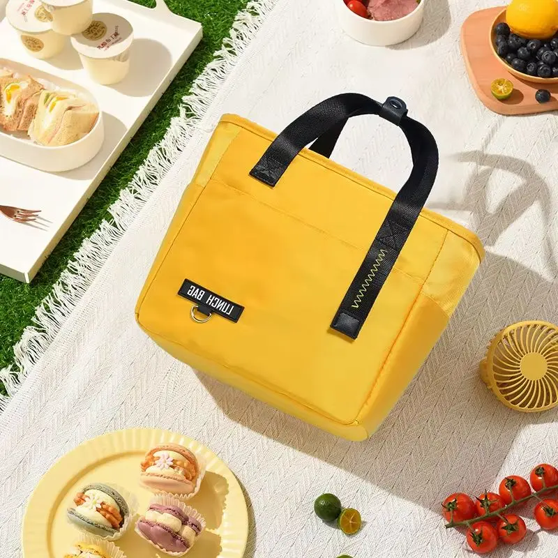 

Fashion Women Insulated Lunch Bag Portable Aluminum Foil Meal Bento Bag for Student Work Travel Picnic Portable Food Storage Bag