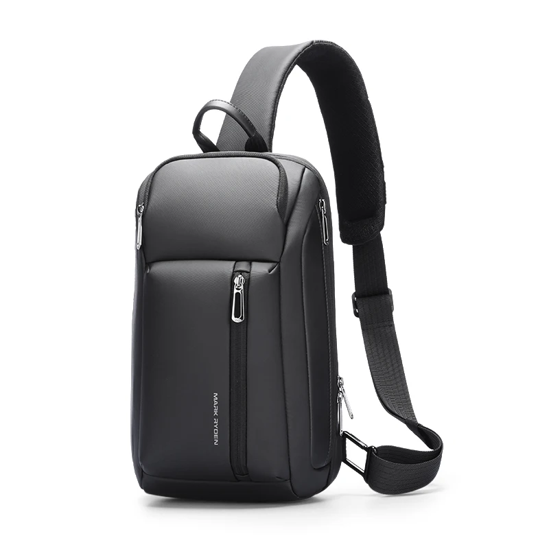 MarkRyden Colonne: Fashion Chest Bags Outdoor Leisure Waterproof Shoulder Crossbody Bag Large Space Chest Bag Men Sling Bag