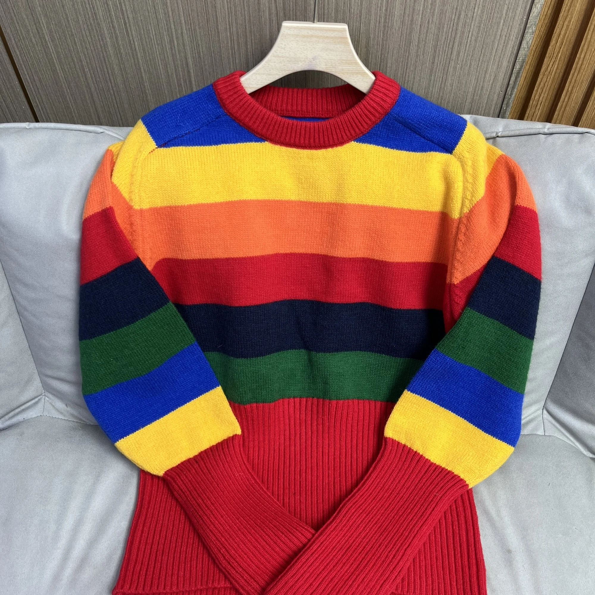 

Loose Korean Sle Women's Knitted Sweater Jaet Commute Versatile Spring Autumn New Faion Top Long Sve round Ne