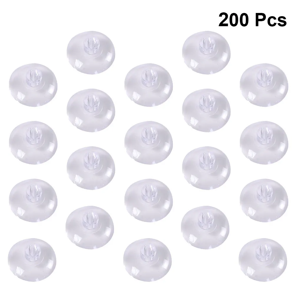 

200pcs Silicone Earring Backs Soft Stretchy Tear Resistant Comfortable Secure Post Hook Earrings Clear Replacement for Lost