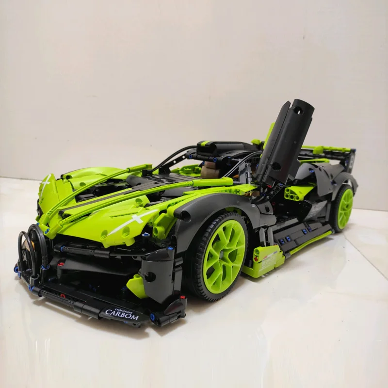 MOC جديد 3588 قطعة 1:8 عالية التقنية مدينة سيارة رياضية اللبنات الطوب نموذج لعب للأطفال هدية الكريسماس مجموعة