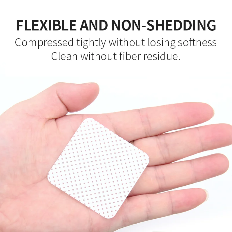 NATUHANA 200pcs Grafting Eyelash Glue Clean Cotton Sheet Soft Non-woven  Beauty Eyelashes Makeup Tools