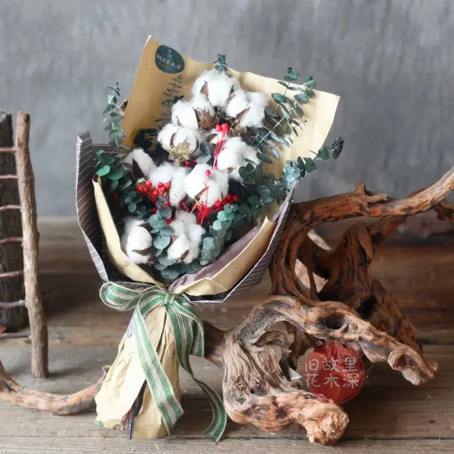 40/80 Stück Künstliche Blumen, Falsche Baumwollkugeln, Weihnachtsbaum, Pflanze, Hochzeit, Heimdekoration, Tischdekoration, Rahmenornament, DIY-Geschenk, Süßigkeitenbox – Detail 1