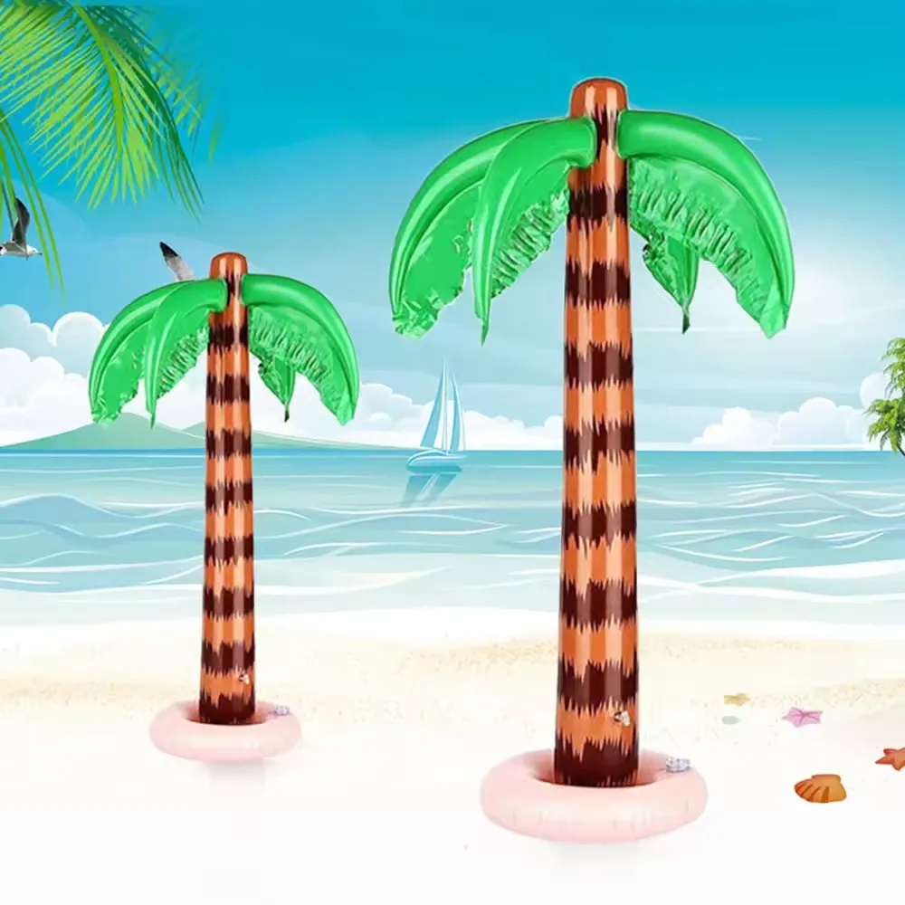 90cm Inflatable Coconut Tree Outdoor Decoration Green Plant Inflatable Tree Courtyard Swimming Pool Decoration Prop Tree