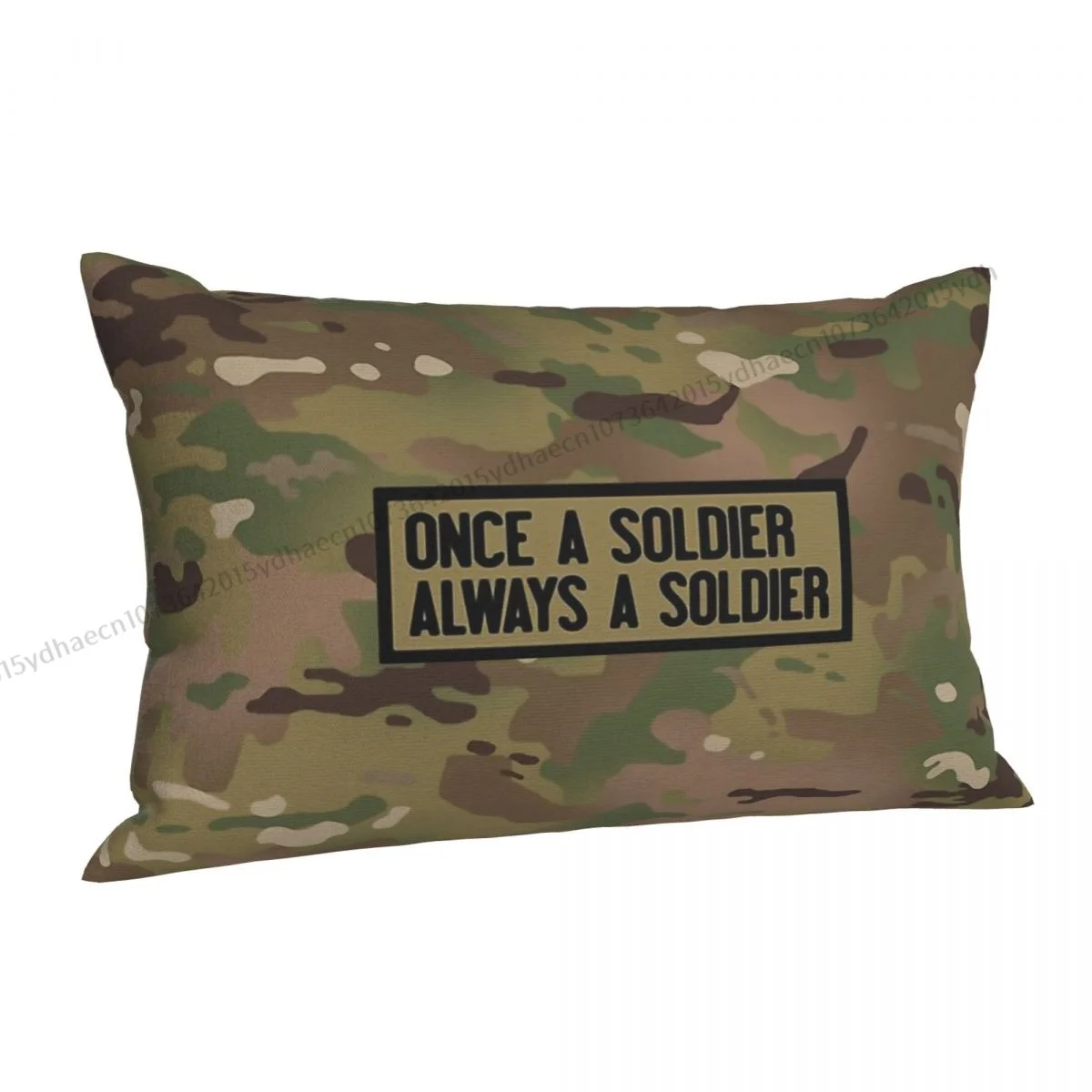 Always A Soldier Pure Hug Pillowcase Camo Camouflage Army Backpack Cojines Livingroom Printed Chair Pillow Covers Decorative