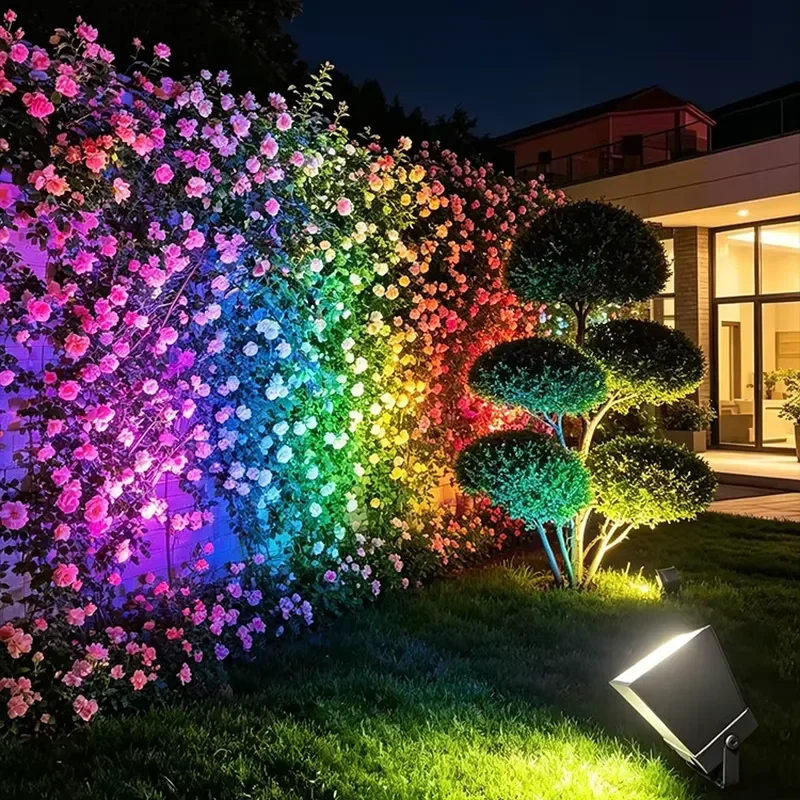 RGBW LED Tree Flood Light Outdoor Landscape Wall Washing Building Large Garden Decorative Lighting