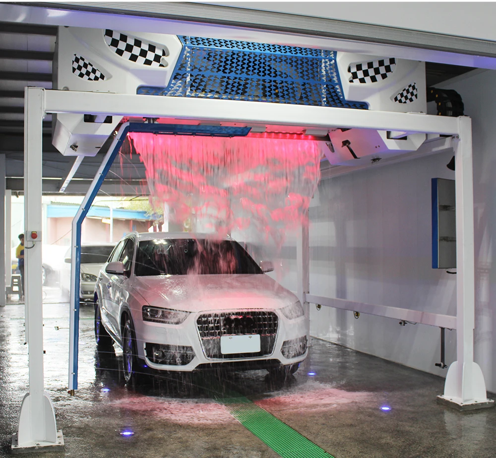 Export More Than 20 Countries Tsunami 360 Automated Car Wash Systems Machine Vertical Bristle Tumbling Automatic Car Washing