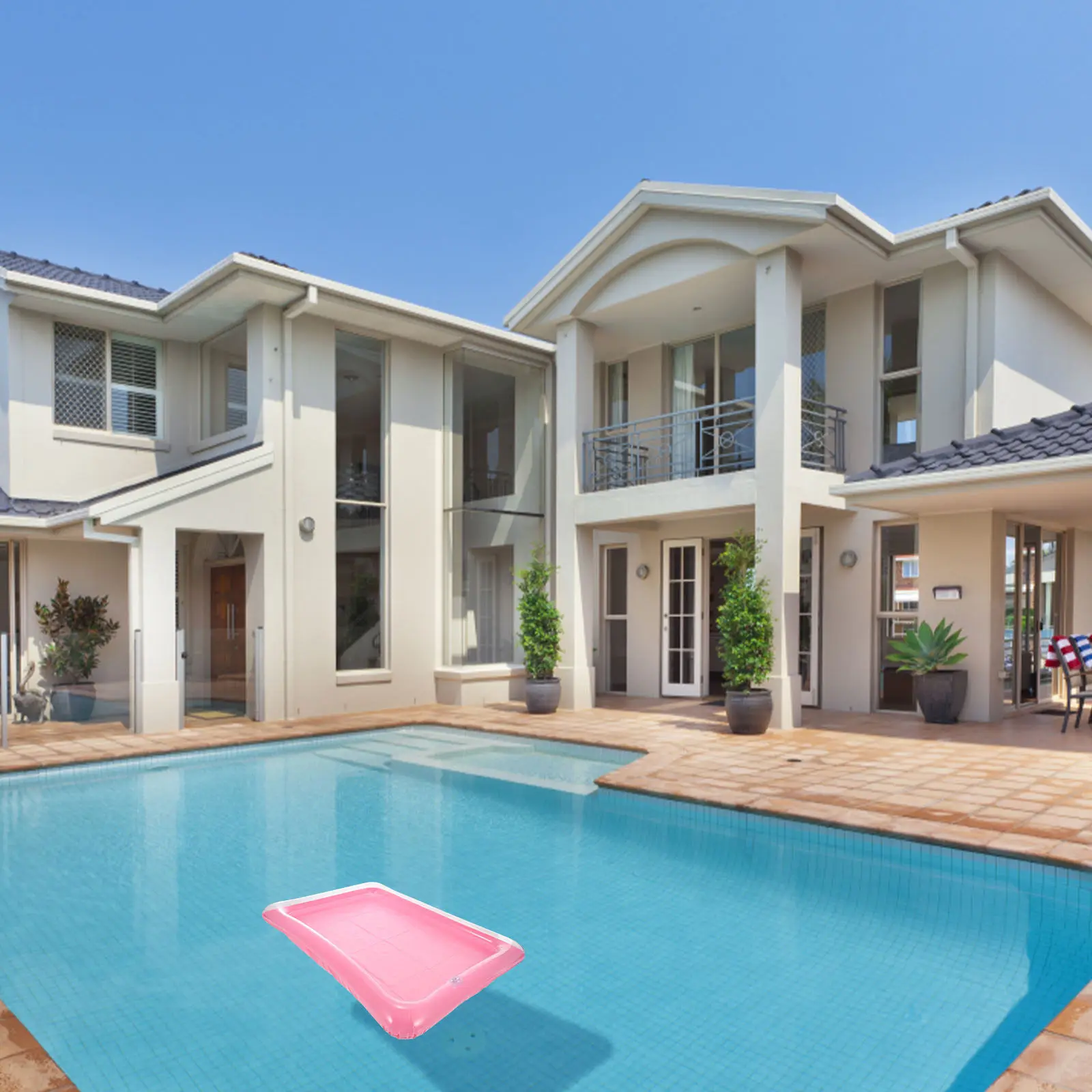 2er-Set aufblasbare schwimmende Poolbar für Sommerpartys, Wasseraktivitäten, Getränkekühler, aufblasbarer Outdoor-Tisch für den Poolgebrauch