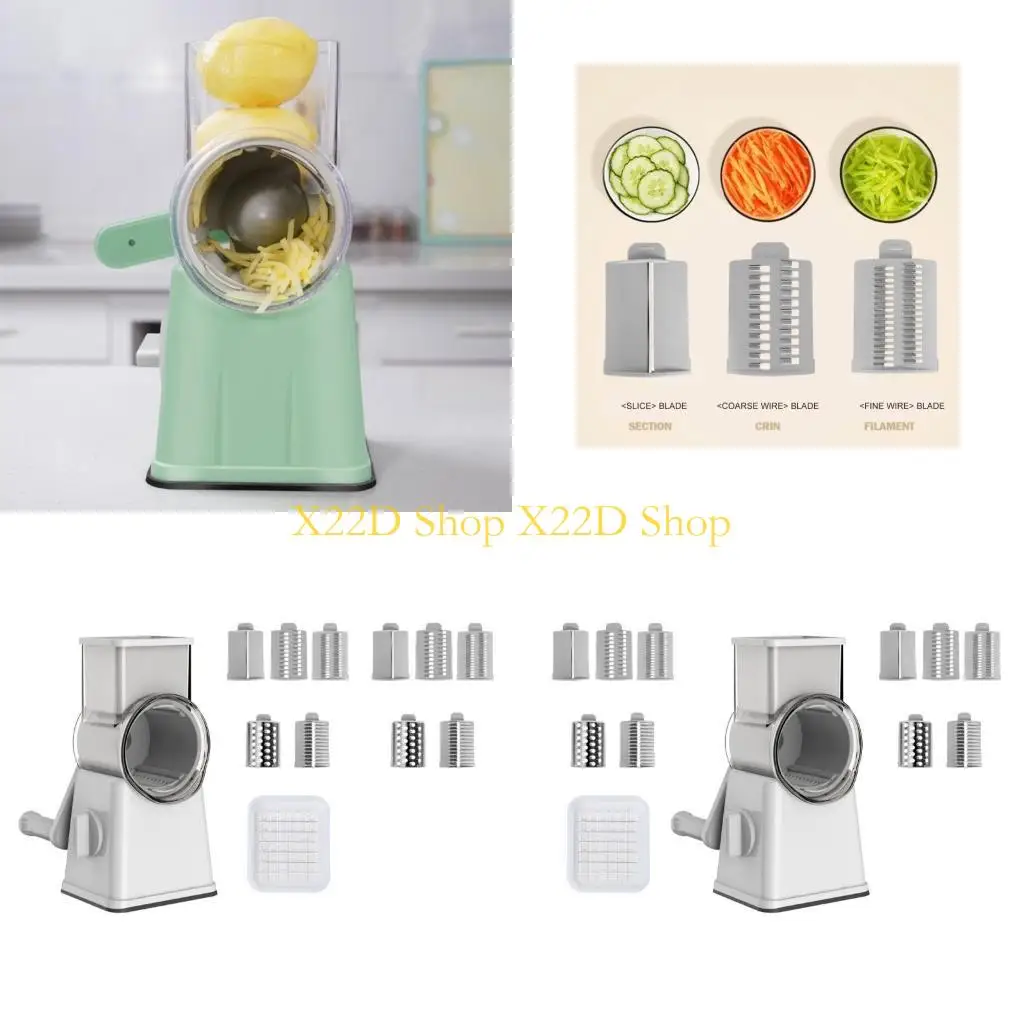 

X22D Multipurpose Manual Chopper Steel Cutter Slicers Tool Space Saving Design