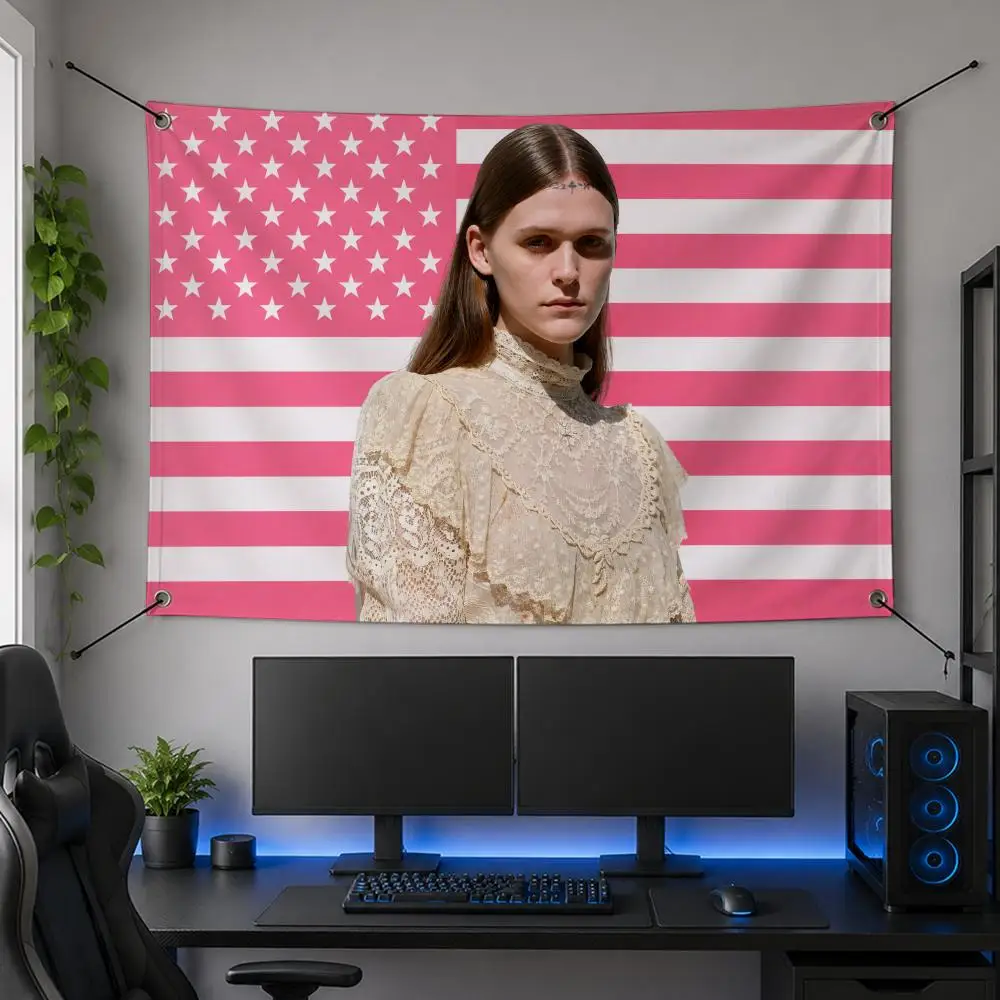 Music Trending Star Talent Music Legendary E-Ethel Cain Flags Flag Banner for Bedroom Dorm Party Home Living Room Game Room Gift