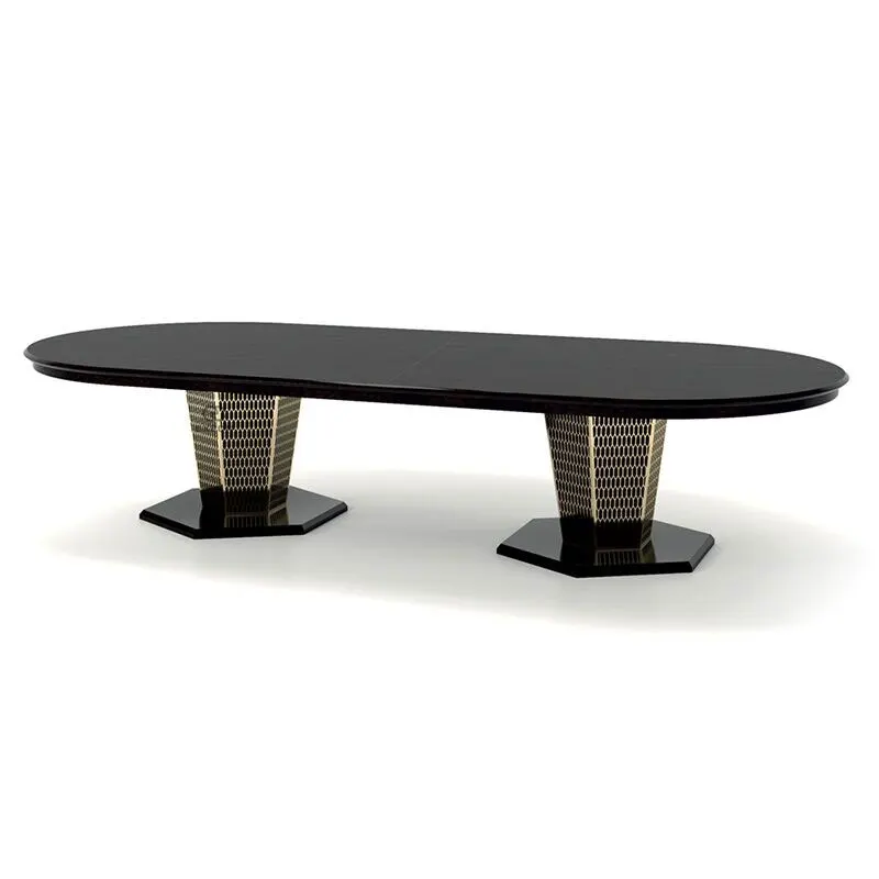 Light luxury modern marble table upscale round table