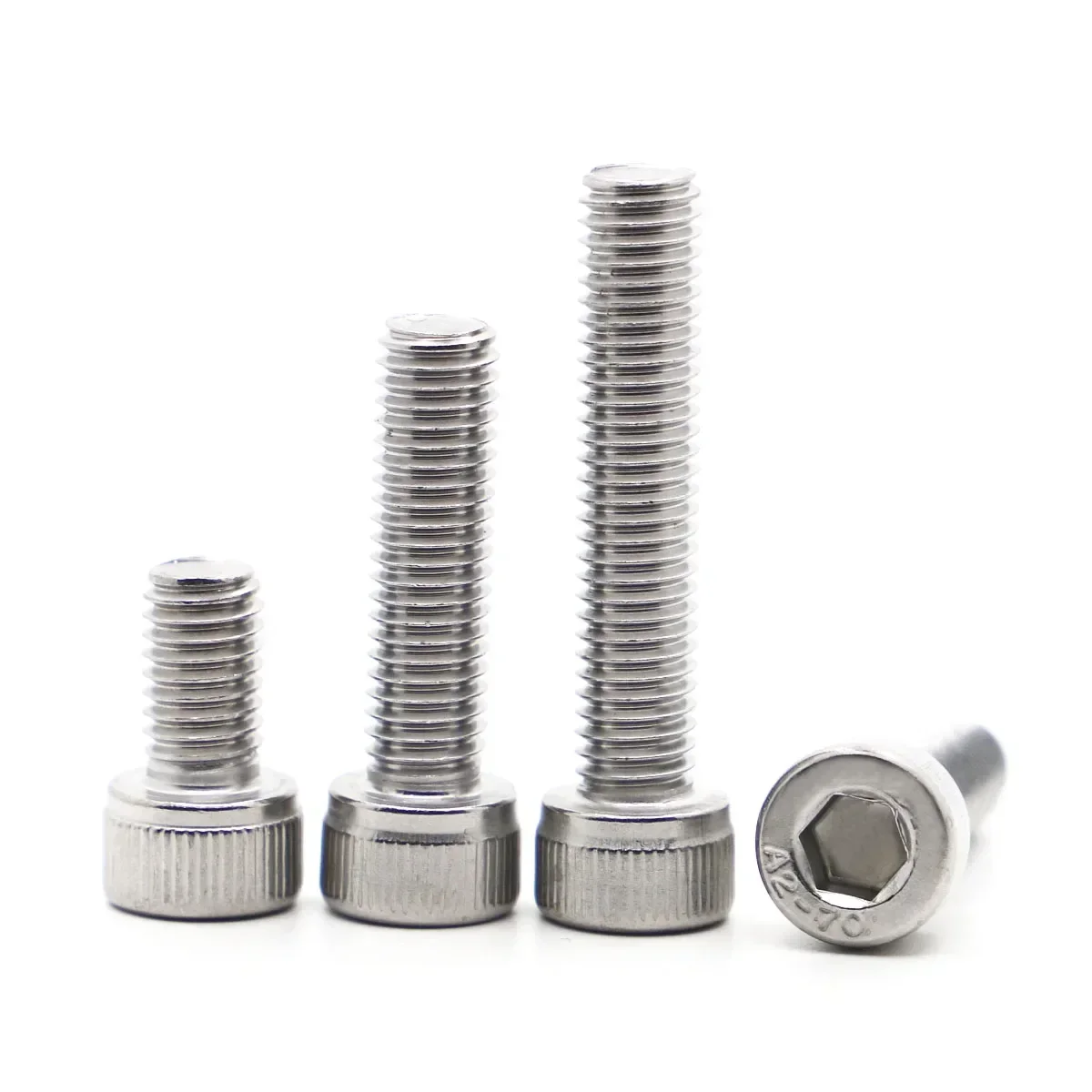 DIN912 Hexagon Hex Socket Cap Head Screw M1.6 M2 M2.5 M3 M4 M5 M6 M8 M10 A2-70 304 Stainless Steel Allen Bolt Hex Screws